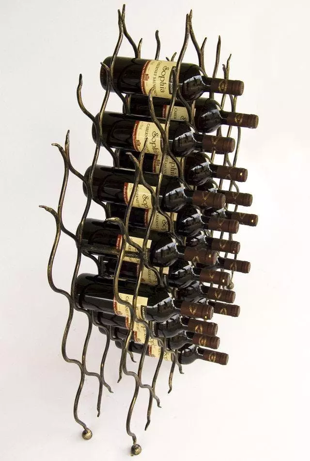 Null DanDiBo Weinregal "Grand Feu" Metall Schmiedeeisen FĂŒr 40 Flaschen Flaschenhalter 95 Cm â Bild 6