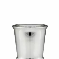 Null Vase Und Übertopf/Eiseimer Silberglas H 20,0 Cm D 19,0 Cm