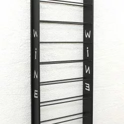 Null DanDiBo Weinregal Wand Metall Schwarz Sofie Flaschenständer Flaschenregal Flaschenhalter