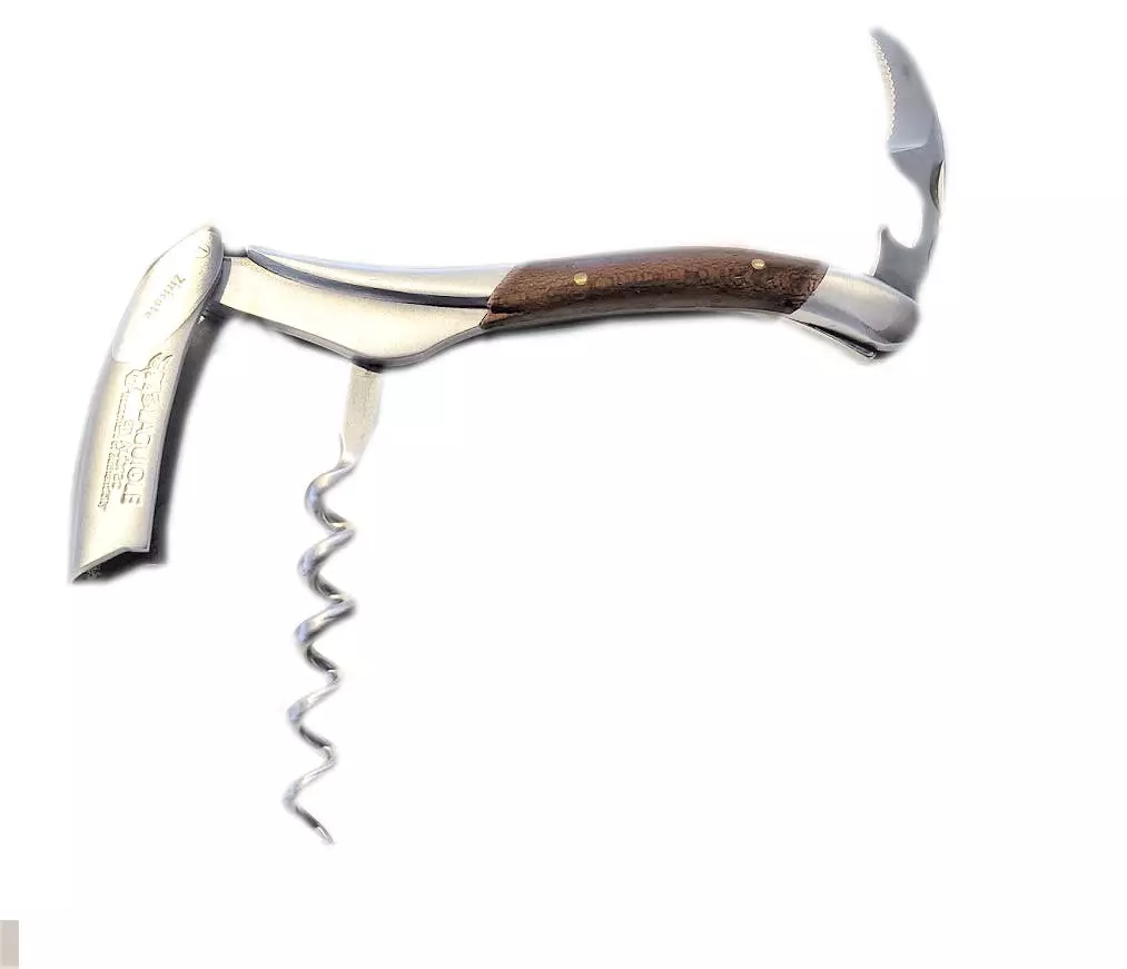 Null Laguiole En Aubrac Sommellier, Kellnermesser Mit Ledertasche Griffschale : Karton – Bild 5