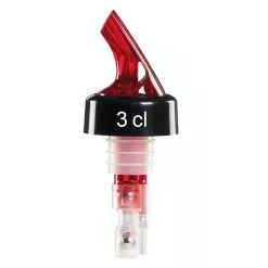 Null COMPACT - Flaschenportionierer - 30 Ml. - 3 Kugel System - Neonfarbe - Rot - 2er Pack - Made In Germany