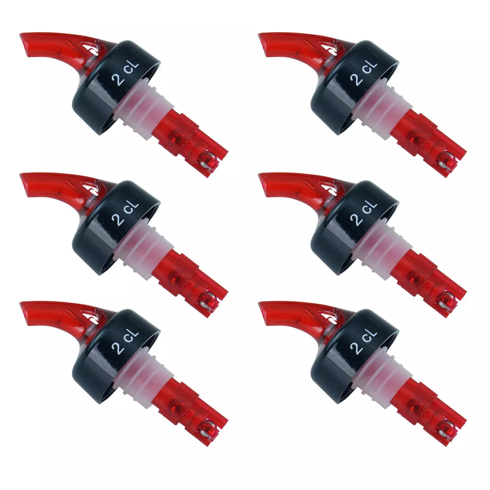 2x Contacto Spirituosen-Dosierer, Schwarz, Spezialkunststoff, Volumen: 2 Cl, Durchmesser: 5,5 Cm, Länge: 15 Cm – Bild 4