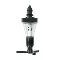 Null ECO - Portionierer - 2,0 Cl. = 20 Ml. Für 0,7 - 1,0 Lt. Flaschen - Kunststoff Schwarz