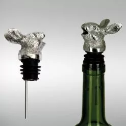 Null Flaschenausgießer Hase L 3,5cm D 3,0cm Edelstahl