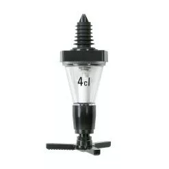 Null ECO - Portionierer - 4,0 Cl. = 40 Ml. Für 0,7 - 1,0 Lt. Flaschen - Kunststoff Schwarz