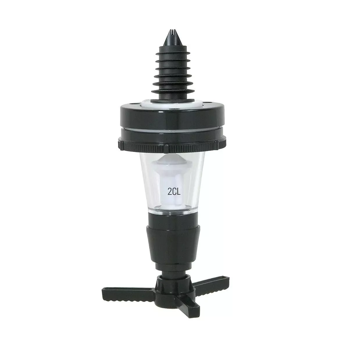 Null PRIMA - Portionierer - 4,0 Cl. = 40 Ml. Für 0,7 - 1,0 Lt. Flaschen - Kunststoff Schwarz – Bild 3