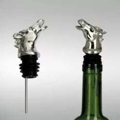 Null Flaschenausgießer Pferd L 5,0cm D 3,0cm Edelstahl