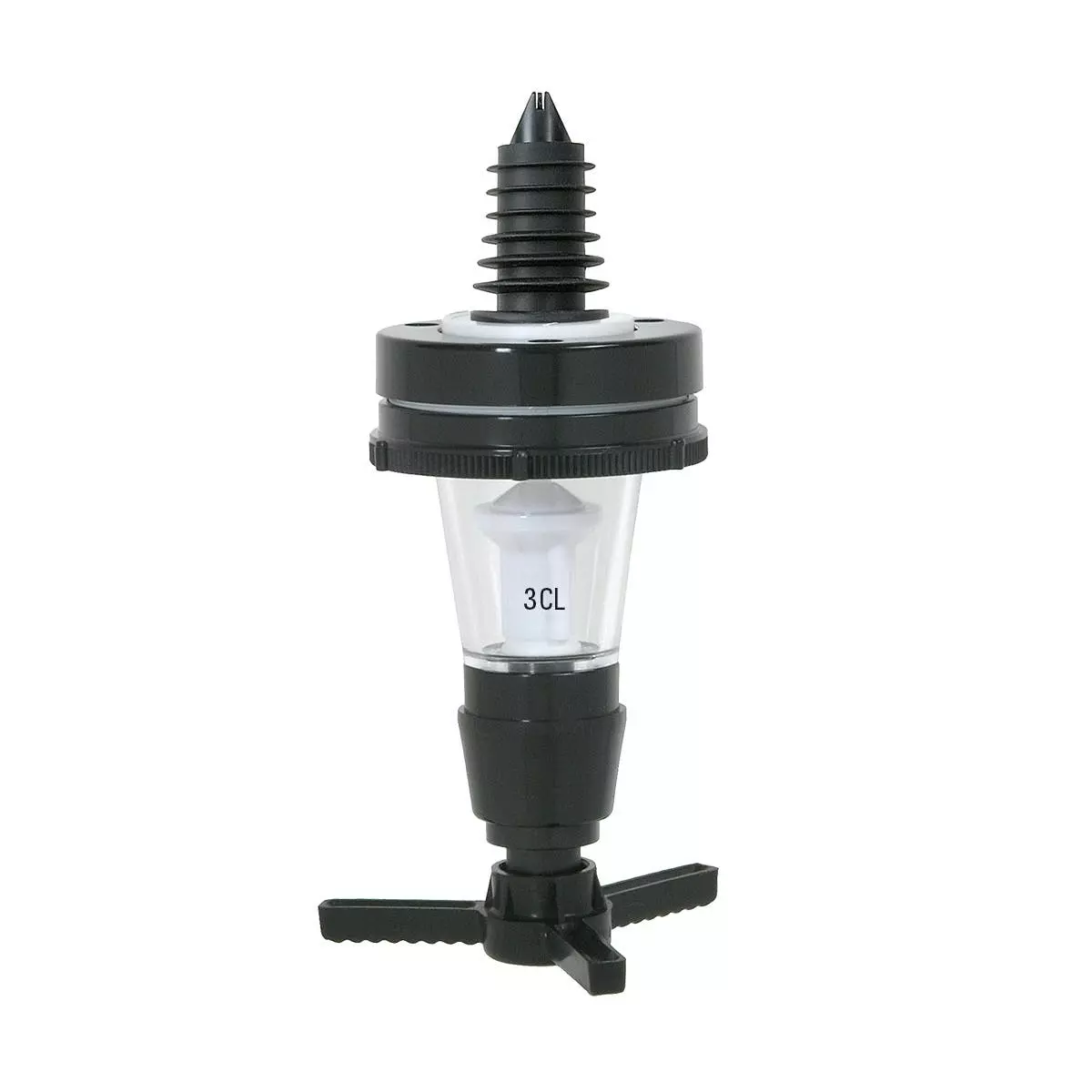 Null PRIMA - Portionierer - 4,0 Cl. = 40 Ml. Für 0,7 - 1,0 Lt. Flaschen - Kunststoff Schwarz