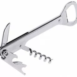 Contacto 5x Kellnerkorkenzieher Edelstahl, Mit Messer, Korkenzieher Und Kapselhebern, Länge: 13 Cm