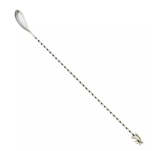 Null Barlöffel Mit Gabelende Aus Rostfreiem Stahl 31,5 Cm Von CHEFGASTRO â Bild 5