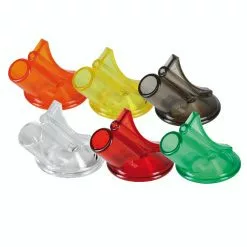 Null Ersatz-Ausgiesser-Set Für BPM-Behälter - Braun-orange-rot-grün-gelb - 6er Pack - NUR FÜR DIE 1,0lt. VERSION