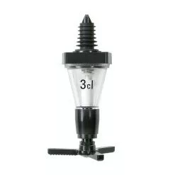 Null ECO - Portionierer - 3,0 Cl. = 30 Ml. Für 0,7 - 1,0 Lt. Flaschen - Kunststoff Schwarz