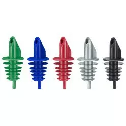 Null BILLY - Ausgiesser Für 0,5 - 1,5 Lt. Flaschen - Farblich Gemischt - 12er Pack - Mit 5 Lamellen - Made In Germany