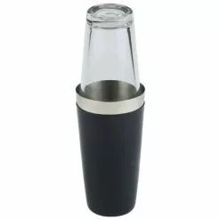 APS Boston Cocktailshaker Rutschfest Ummantelt 700 Ml Mit Glas 400 Ml